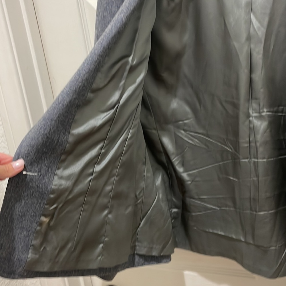 Vintage Pendleton Gray Wool Single Button Lined B… - image 5